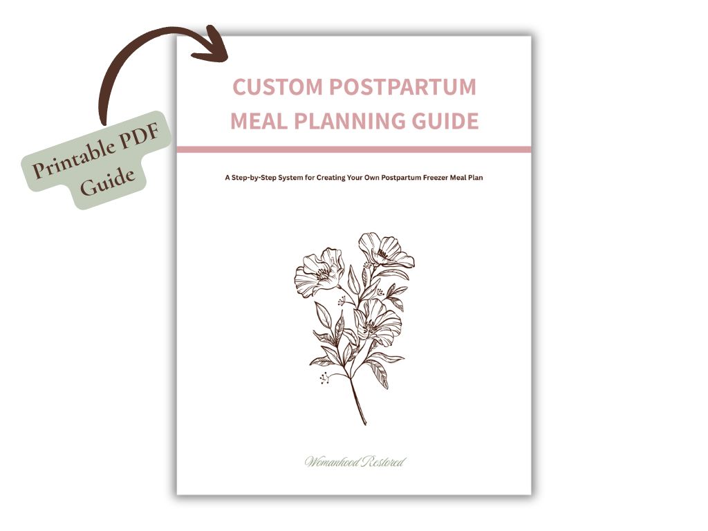 Custom Postpartum Meal Planning Guide