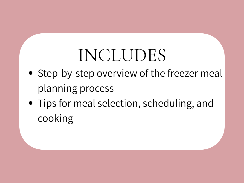 Postpartum Freezer Meal Plan Checklist - Image 2