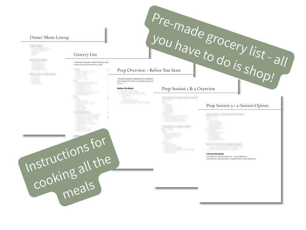 Done-For-You 2 Week Postpartum Freezer Meal Plan - Image 3